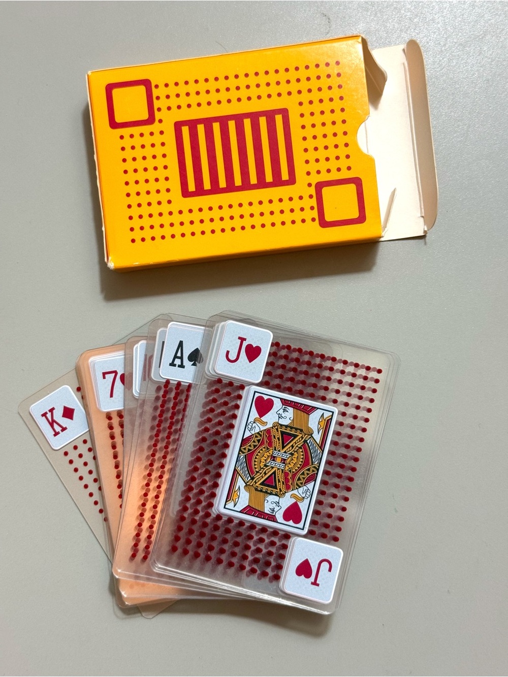 Black & Mild Collectible Clear Plastic  Playing Deck of Cards New Unused Rare